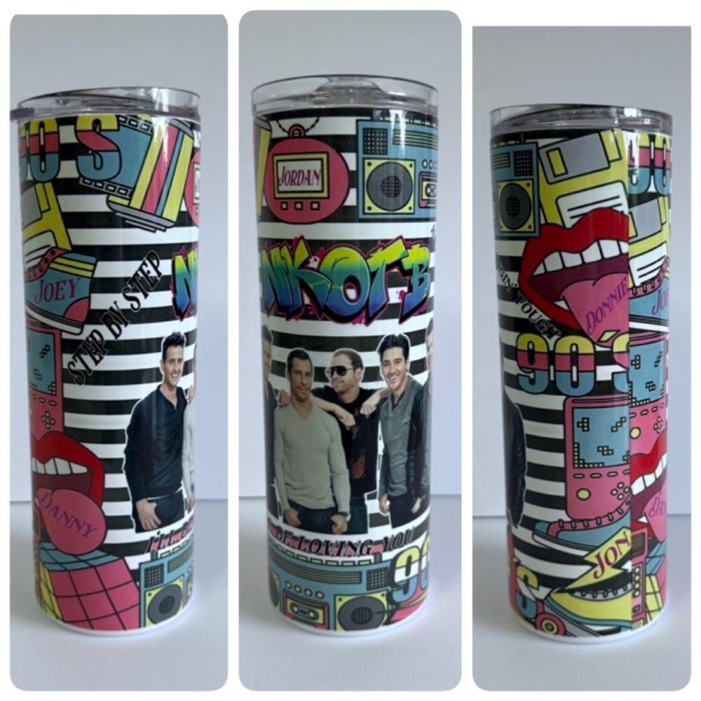 New Kids on the Block 20oz Skinny Tumbler